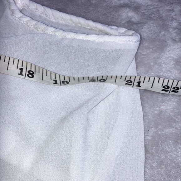 TORRID 0 Chiffon  Braided Lacy Hi/Lo Top - Picture 6 of 11